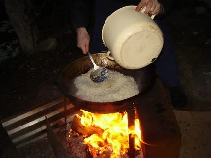 Főzés igazi üzbég (Ferghana) pilaf