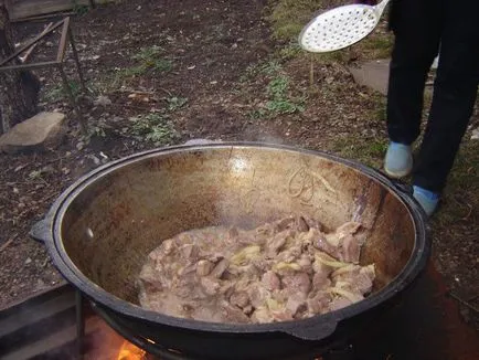 Főzés igazi üzbég (Ferghana) pilaf