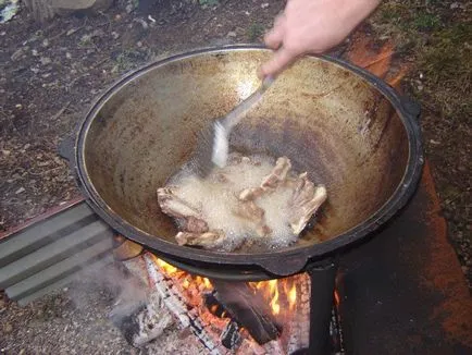 Főzés igazi üzbég (Ferghana) pilaf