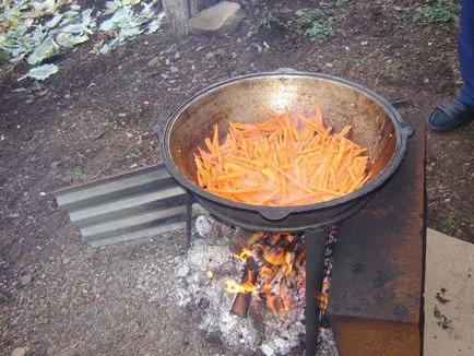 Főzés igazi üzbég (Ferghana) pilaf