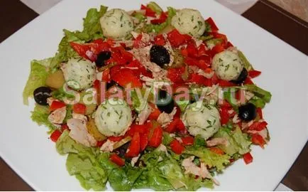 Salata italiană - pentru rețeta banchet și dieta de zi cu zi, cu fotografii și filme