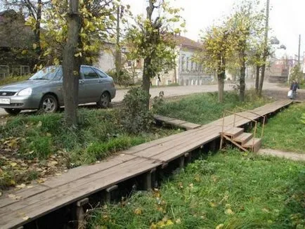 Hogyan készítsünk fa járdák és járdák - a táj - minden cselekmény