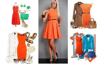 Какво аксесоари да вземем оранжево рокля (см)