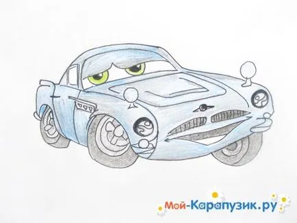 Hogyan kell felhívni Finn makmisla a Cars 2 ceruza