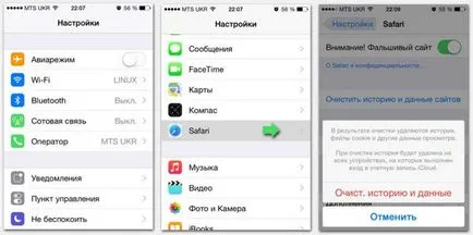 Hogyan lehet törölni a cache az iPhone 4S, 5S, 6. és 7. verzió