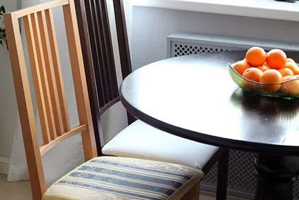 Hogyan átfestés egy széket az IKEA - a hullám dekoráció