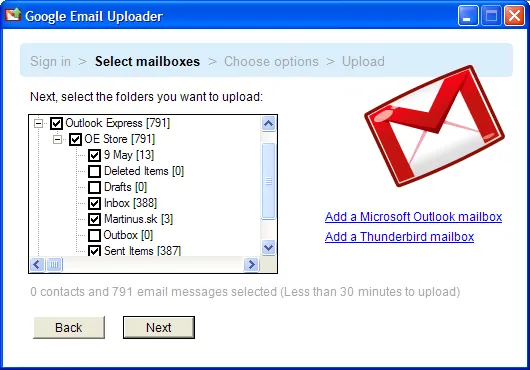 Как да прехвърля поща от прилепа в изрази перспектива, MS Outlook, Thunderbird и Gmail