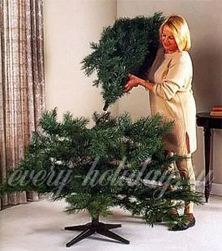 Hogyan bolyhok fel mesterséges karácsonyfa otthon