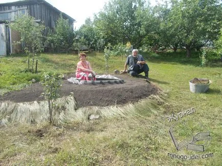 Gyönyörű tó kezét a gumiabroncsok (gumiabroncsok)