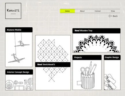 Site-uri frumoase cu produse realizate manual, blog-ul Wix