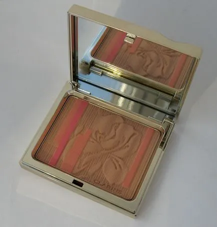 clarins pudră Limited POUDRE Teint - blush paleta eclat, expresie grafică, opalescence