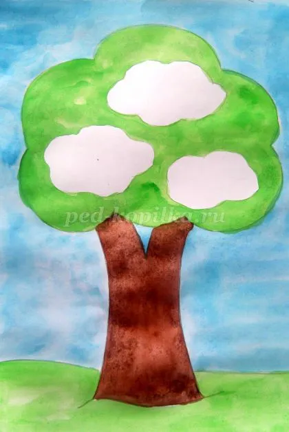 Mester osztályban festés gyerekeknek 5-7 éves „tölgyfa festmény akvarelljei”