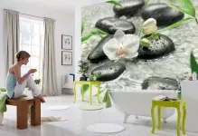 Imagini de fundal pentru pereți cu orhidee fotografie în interiorul non-țesute, Elysium de bucătărie, cu un model 3D, design