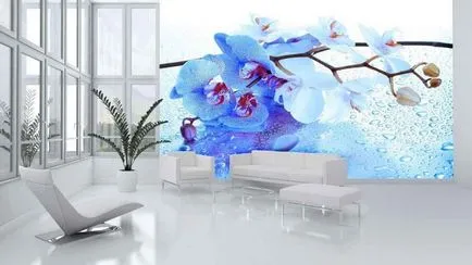 Fundal cu orhidee de perete fotografie Elysium în interior, cu o imagine în bucătărie, 3d, non-țesute, design,