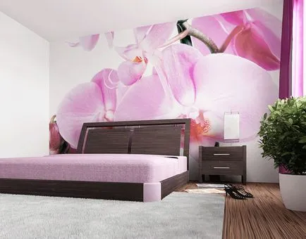 Imagini de fundal pentru pereți cu orhidee fotografie în interiorul non-țesute, Elysium de bucătărie, cu un model 3D, design