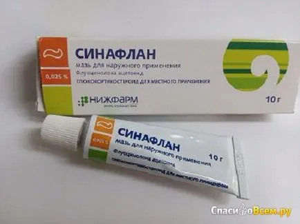 Opinii de unguent pentru uz extern Nizhpharm - sinaflana face față cu ușurință alergic