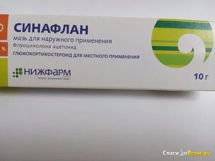 Преглед на мехлем за външно приложение Nizhpharm - sinaflana лесно да се справят с алергичен