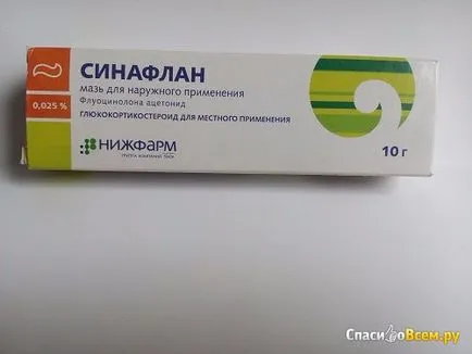 Преглед на мехлем за външно приложение Nizhpharm - sinaflana лесно да се справят с алергичен