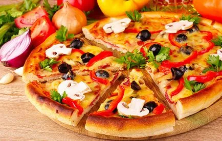 Pizza gombával, hogyan kell főzni egy pizza gombával otthon