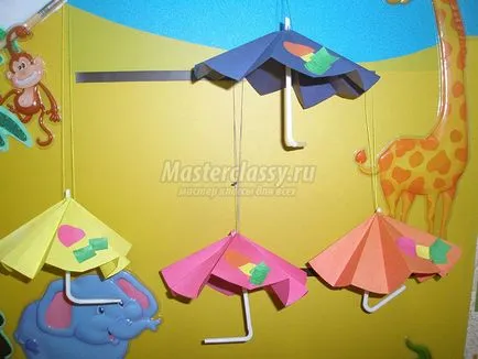 Artizanat din diferite materiale umbrelă vesel