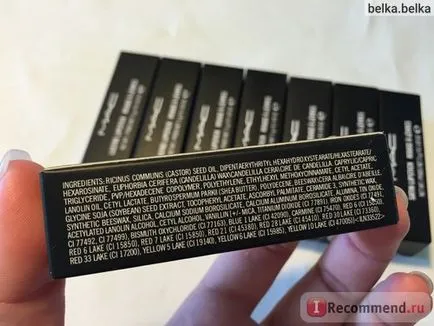 Falsurile de cosmetice - „compararea mac ruj original și falsurilor de pe site-ul chinez, în detaliu