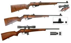 Népszerű modell és típusú modern kis kaliberű fegyverek vadászatra