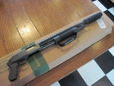 Shotgun Mossberg 500 Vélemény változtatás huzagolt sörétes 12-es kaliberű fotókkal és videó