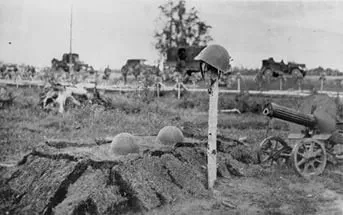 A temetés a Vörös Hadsereg és a Wehrmacht