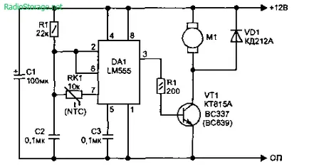 Egyszerű hő stabilizátorok lm555