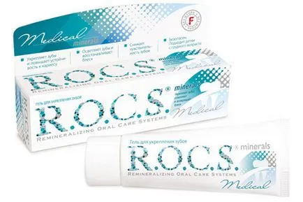 Remineralizantă Rocks (rocs) gel pentru întărirea dinților