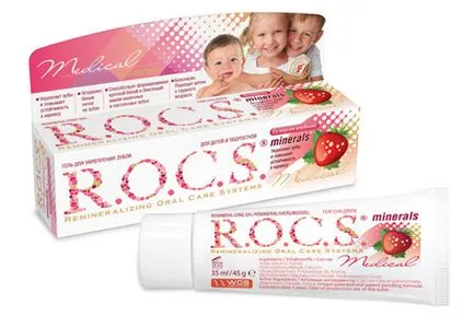 Remineralizantă Rocks (rocs) gel pentru întărirea dinților