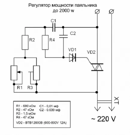 Putere Controlorii și de lipit de temperatură - modul în care acestea funcționează, tipurile de triac și tiristori