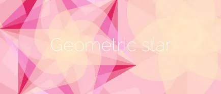 Döntetlen geometriai csillag Adobe Illustrator