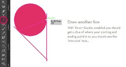 Döntetlen geometriai csillag Adobe Illustrator