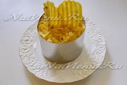 Salata - velă - cu chips-uri, un pas cu pas reteta fotografii