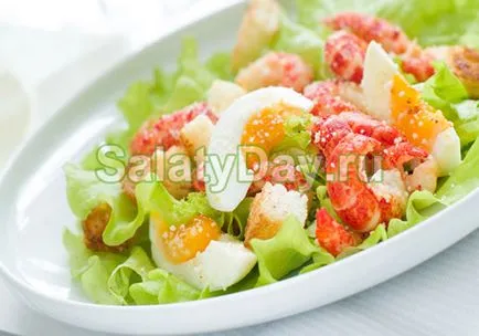 Salata cu languste - gust delicios de reteta produse indigene cu fotografii și video