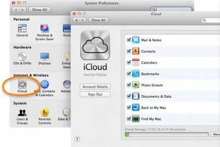 Cum se configurează - nor - serviciul iCloud pe iPhone, Mac și Windows, iPhones aplicații - aplicații