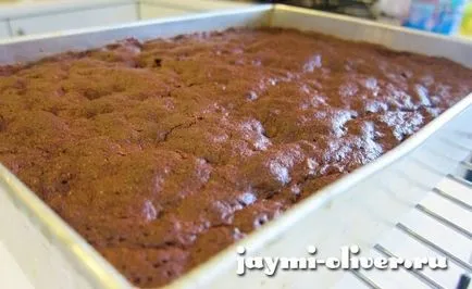 Csokoládé torta kakaós származó Dzheymi Olivera recept egy fotó