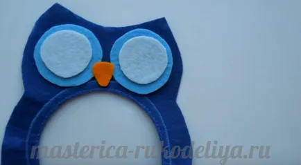 Owl de jucării distractive simțit cu propriile lor mâini model