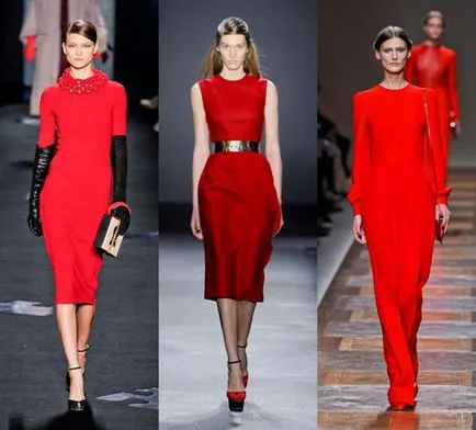 A kombináció a vörös szín a megfelelő ruhát és figyelmeztetések - Szeretem az élet