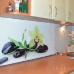 Üveg konyhai kötény orchideák