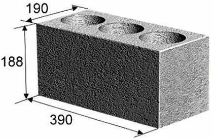 Стандартни размери на сгурия блок, характеристики, цени