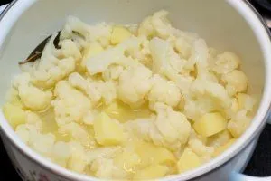 Cream karfiol (tejszínnel, csirke) recept