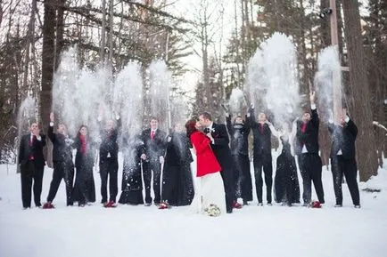 Зимни сватбени най-добрите идеи за фотосесия