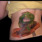 Iguana Tattoo érték, és a fénykép miniatűr