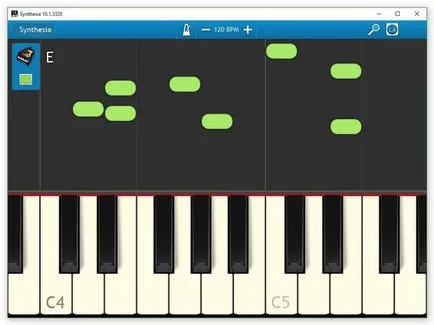 Synthesia - свободно изтегляне Руска версия за Windows