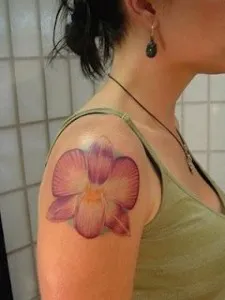 Orchid tetoválás (érték, vázlatok, fényképek), tattoofotos