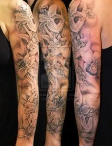 Orchid tetoválás (érték, vázlatok, fényképek), tattoofotos