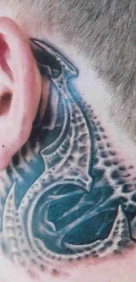 Tatuaj pe ureche - 133 din cele mai bune fotografii de tatuaje 2017