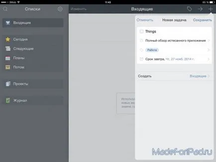 Things iPad - szervező feladatokat ipad, minden iPad
